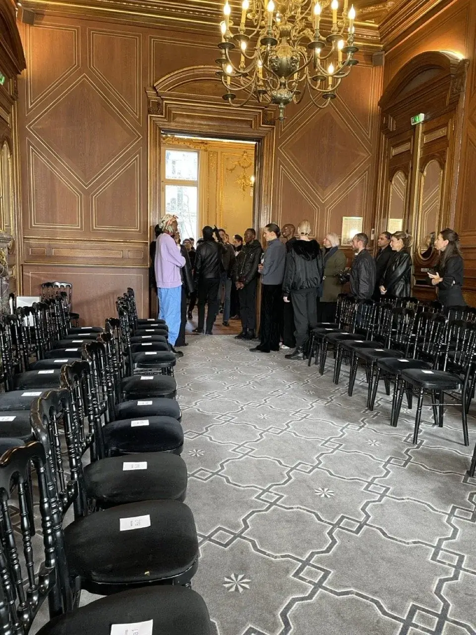 Salle de défilé avant un événement