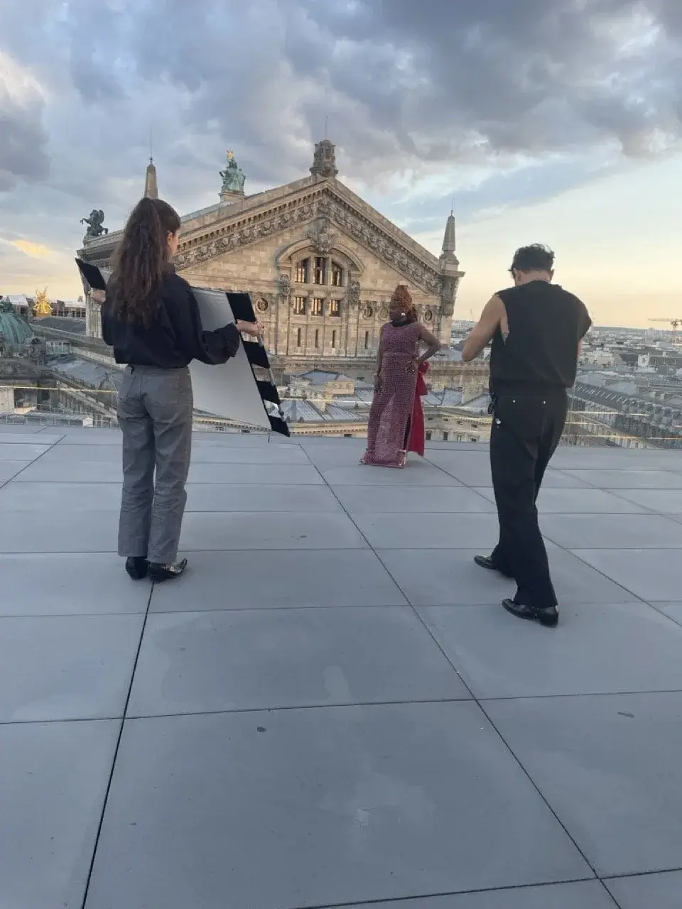 Scène de mode à Paris